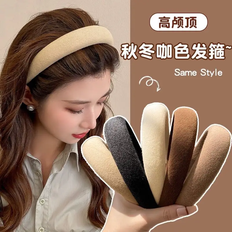 Wide-brimmed Sponge Hair Hoop for Women