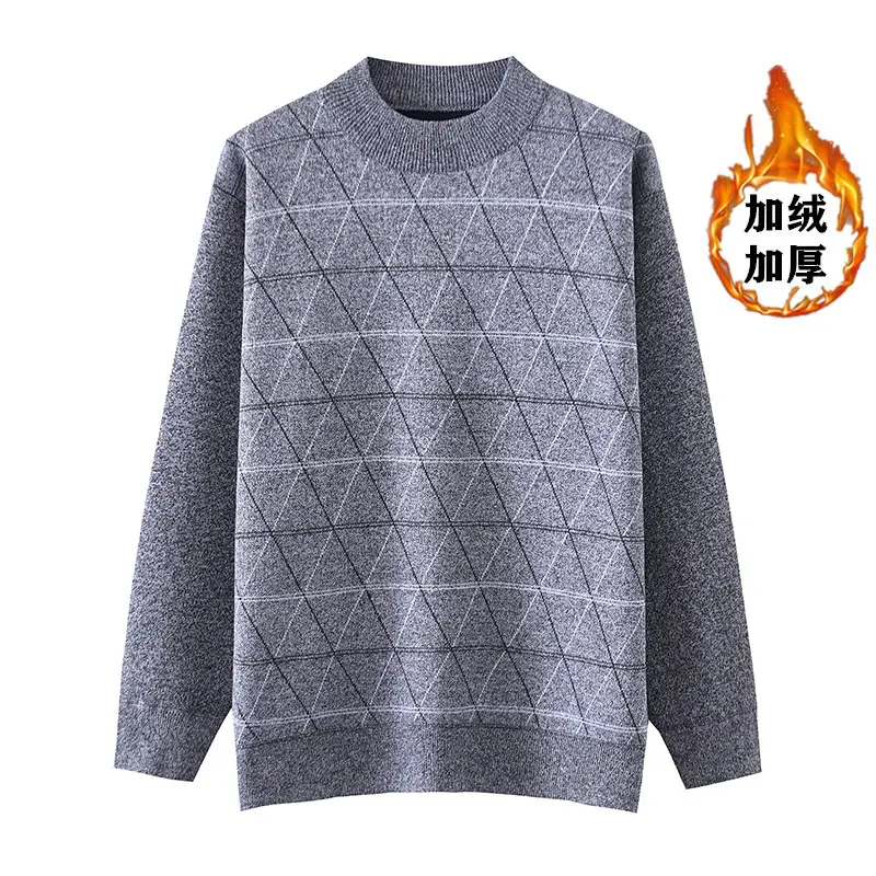 Men's Blue Velvet Padded Sweater Large - Image 3