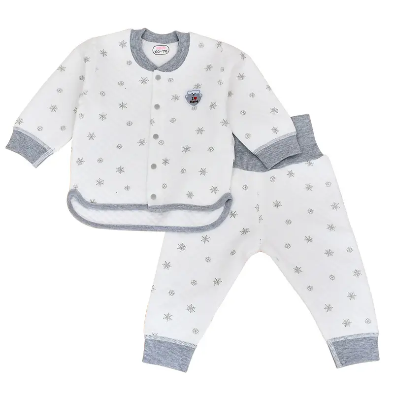 Baby Monk Suit White Star Print Long Sleeve - Image 6