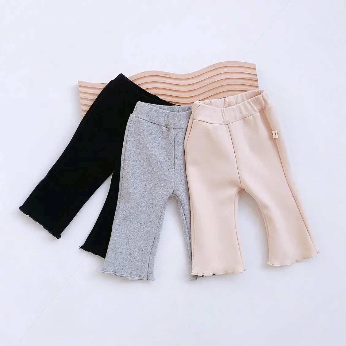 Girls Fleece Leggings Winter Casual Pants Grey - Image 5