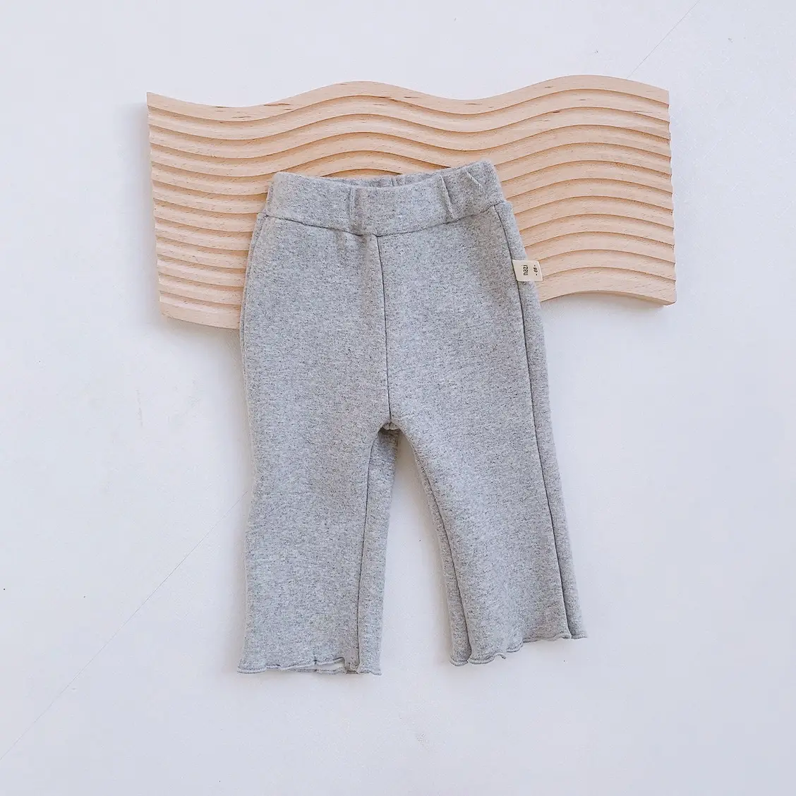 Girls Fleece Leggings Winter Casual Pants Grey - Image 2
