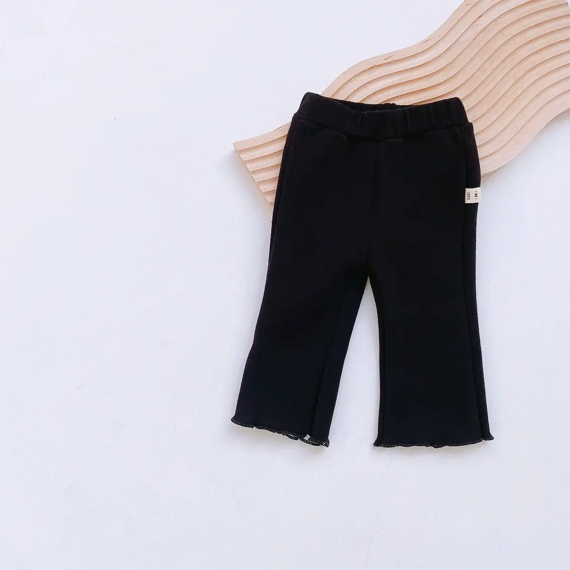 Girls Fleece Leggings Winter Casual Pants Grey - Image 3