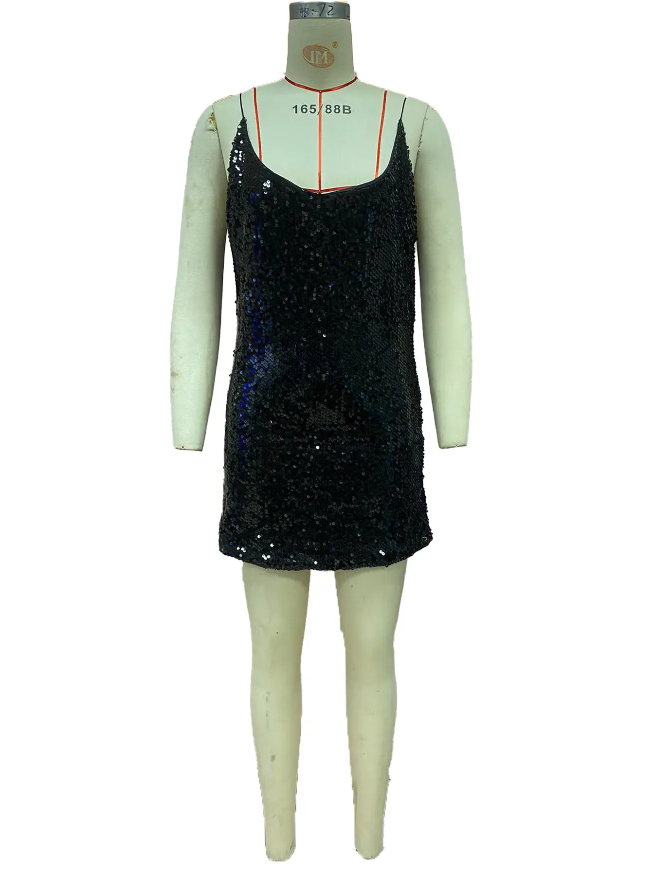 Black Sequin Slim Fit Dress for Women — feature 16