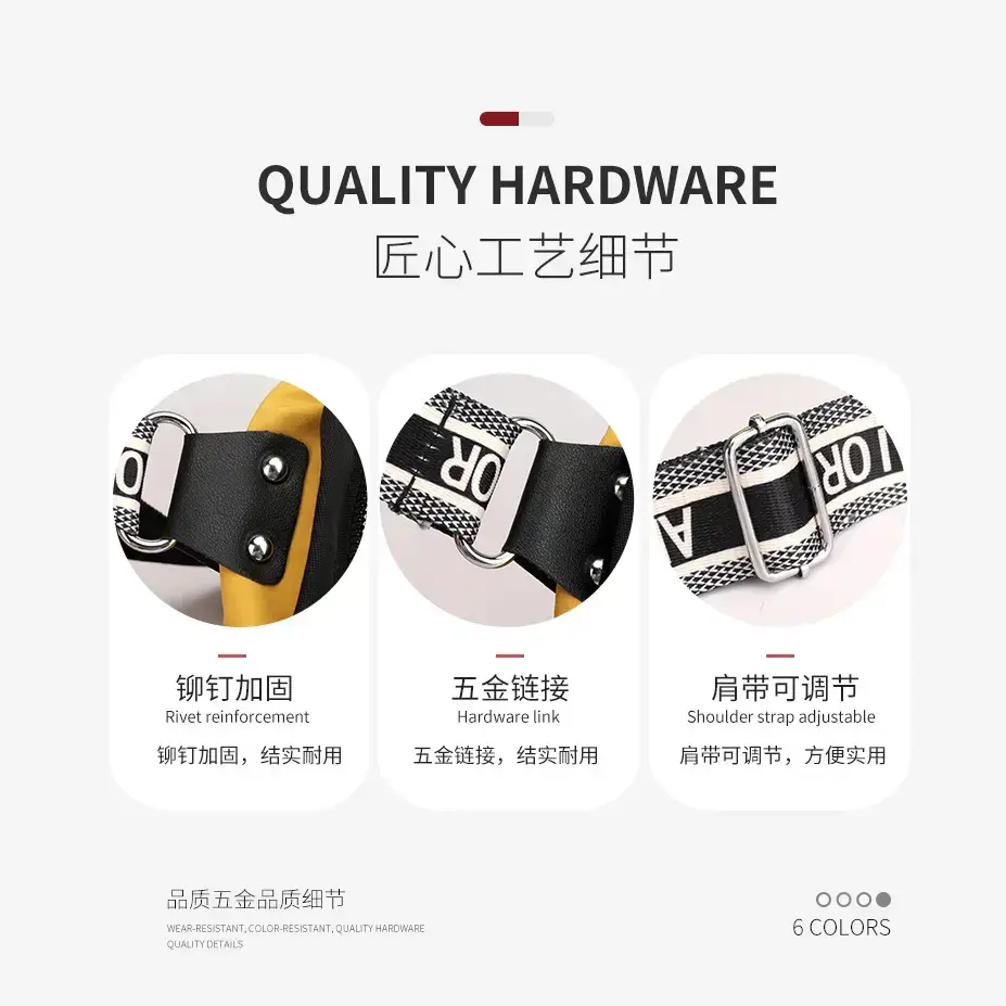 Yellow Nylon Shoulder Bag for Women Mobile Phone Bag - Image 8