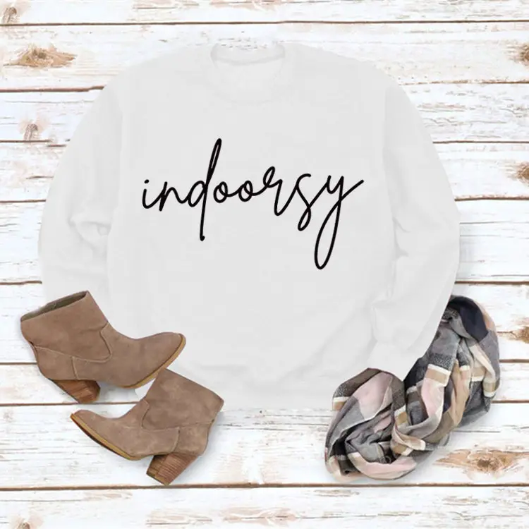 Indoarsy Printed Long Sleeve Sweatshirt for Women