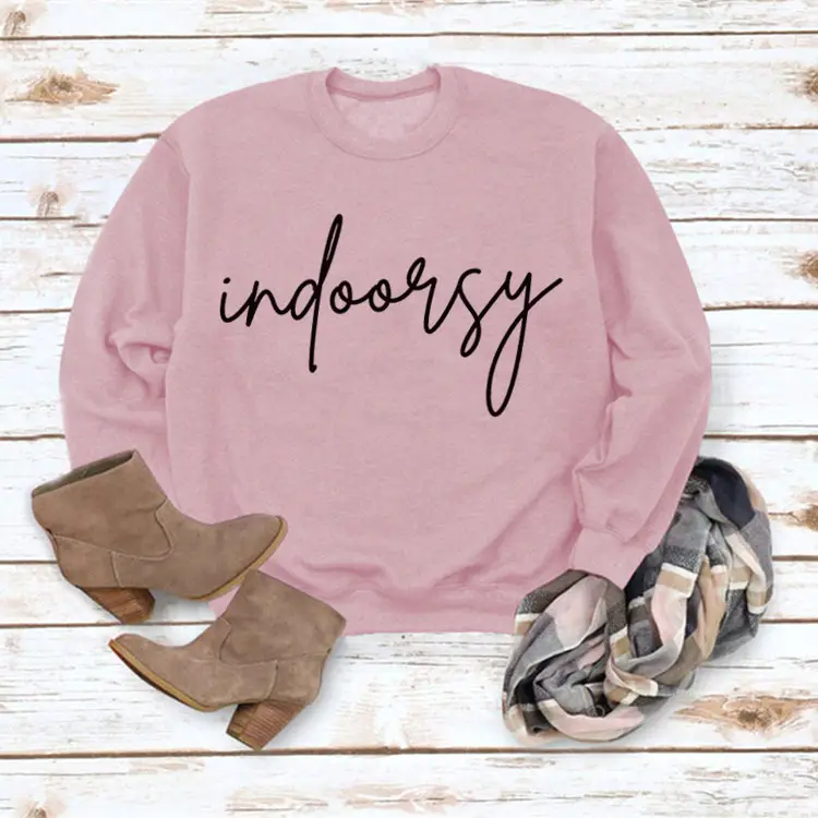 Indoarsy Printed Long Sleeve Sweatshirt for Women