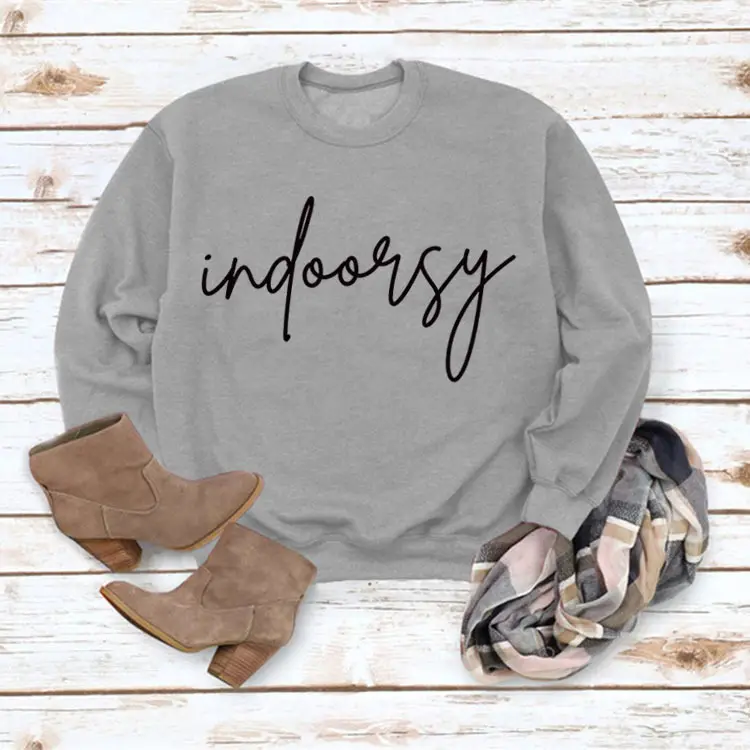Indoarsy Printed Long Sleeve Sweatshirt for Women