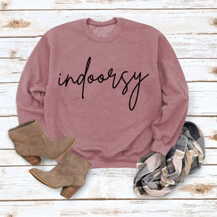Indoarsy Printed Long Sleeve Sweatshirt for Women