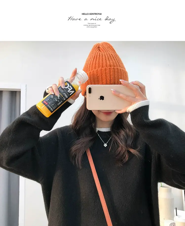 Women Knitted Sweater Grey Loose 2024 Winter Wear — feature 60