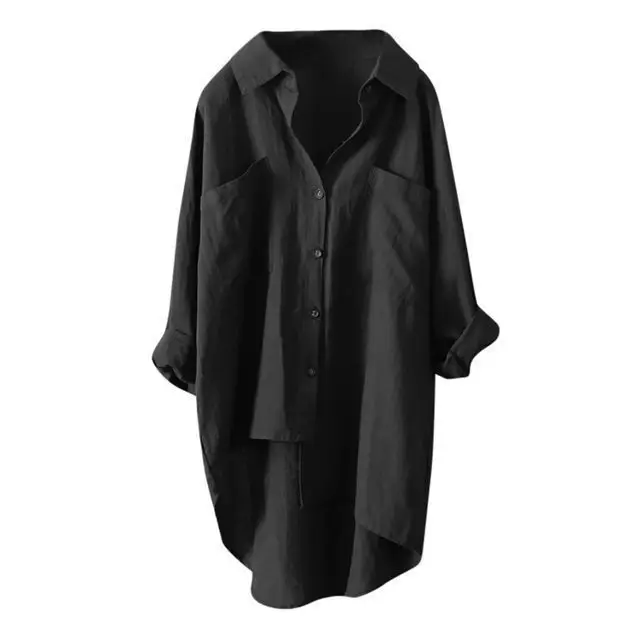 White Long Sleeve Button Shirt for Women - Image 3