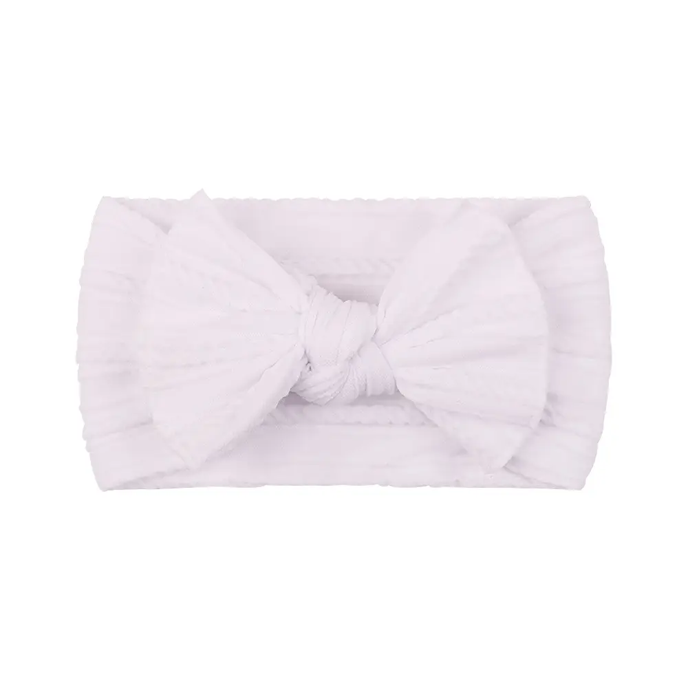 Gray Bow Headband for Girls with Wide Brim Design