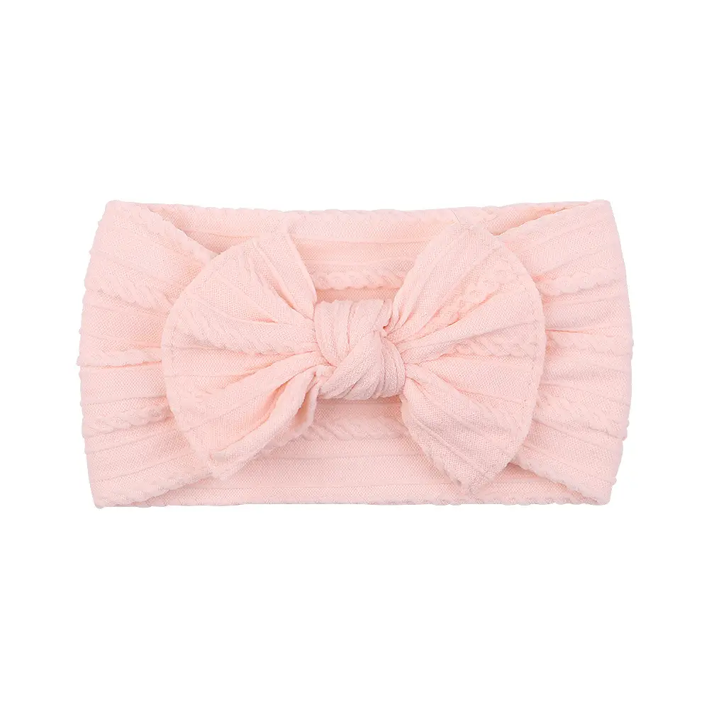 Gray Bow Headband for Girls with Wide Brim Design