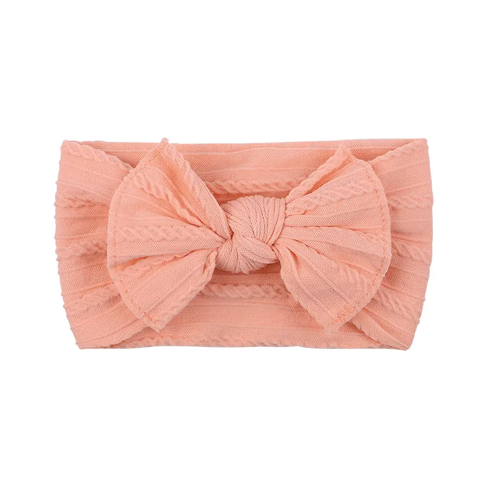 Gray Bow Headband for Girls with Wide Brim Design