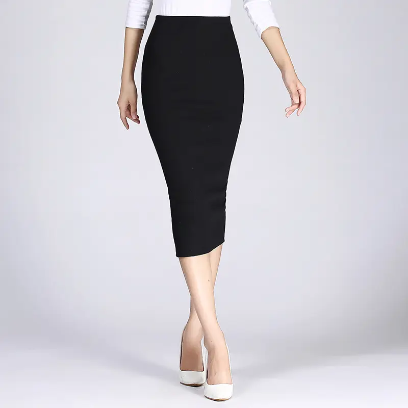 2025 Plus-Size Red Short Skirts Half-Length Elegant Commuter Style - Image 2