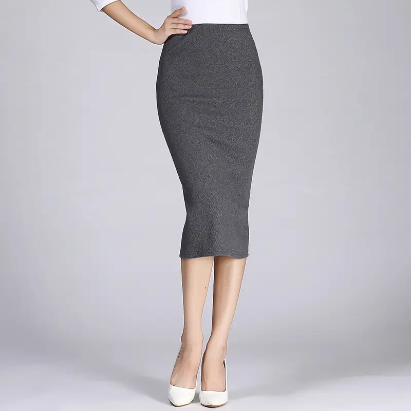2025 Plus-Size Red Short Skirts Half-Length Elegant Commuter Style - Image 4