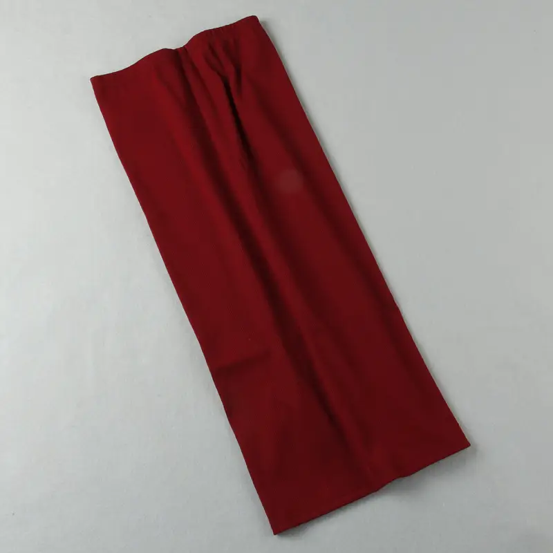 2025 Plus-Size Red Short Skirts Half-Length Elegant Commuter Style - Image 6