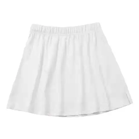 Plus Size Women's Grey Oversized Short Skirt with Graphic Print