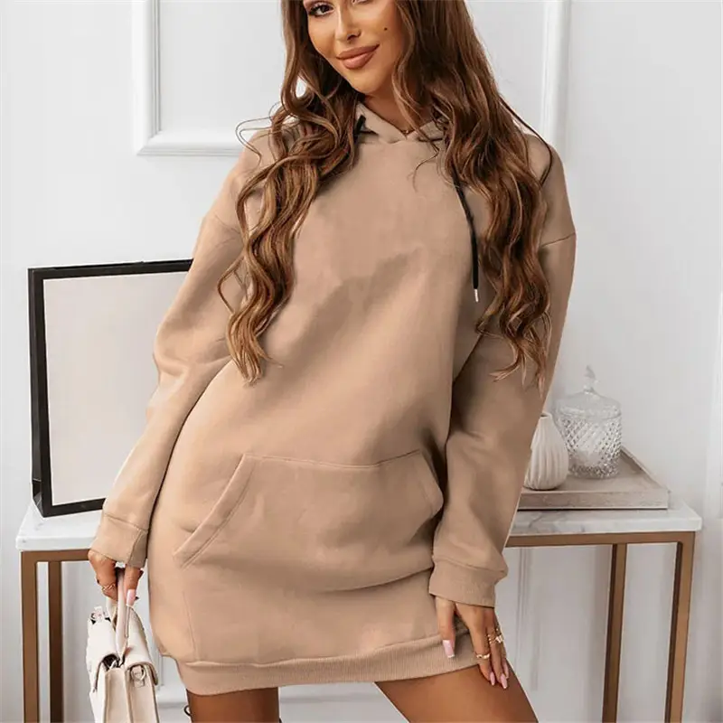 2024 Women's Solid Color Hoodie Sweatshirt Set - Image 7