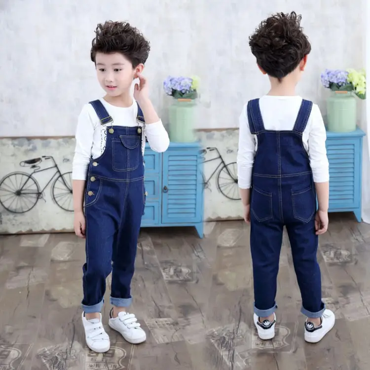 Cross-Border Kids Denim Overalls 2025 Spring Fall - Image 4