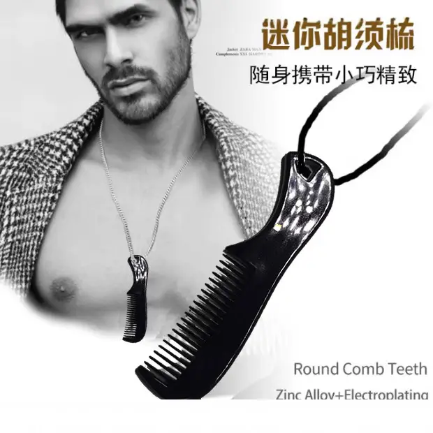 Cross-border mini hair comb for men women