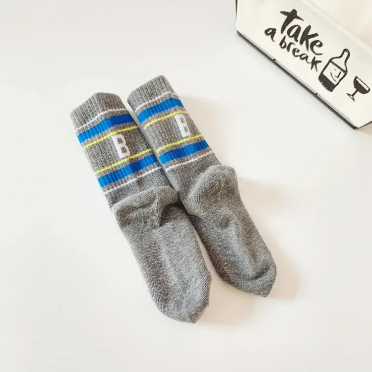 Korean Style Horizontal Strip Socks for Boys Girls - Image 3