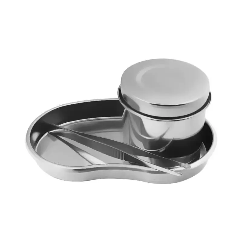 304 Stainless Steel Curved Sterilization Cup 17x5.8cm