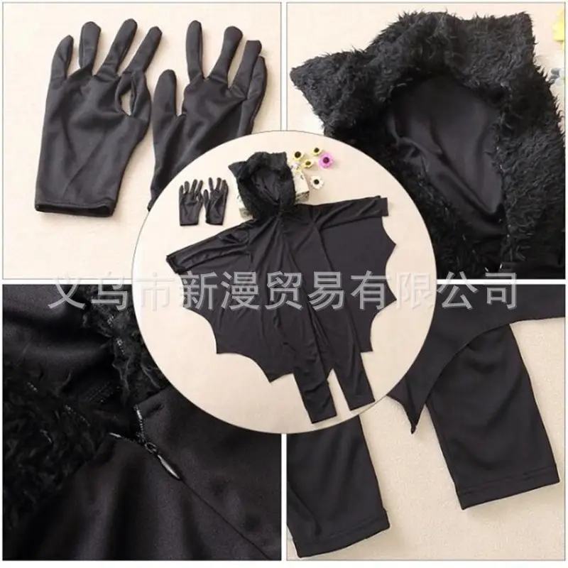 Children's Vampire Bat Jumpsuit Halloween Costume - Image 4