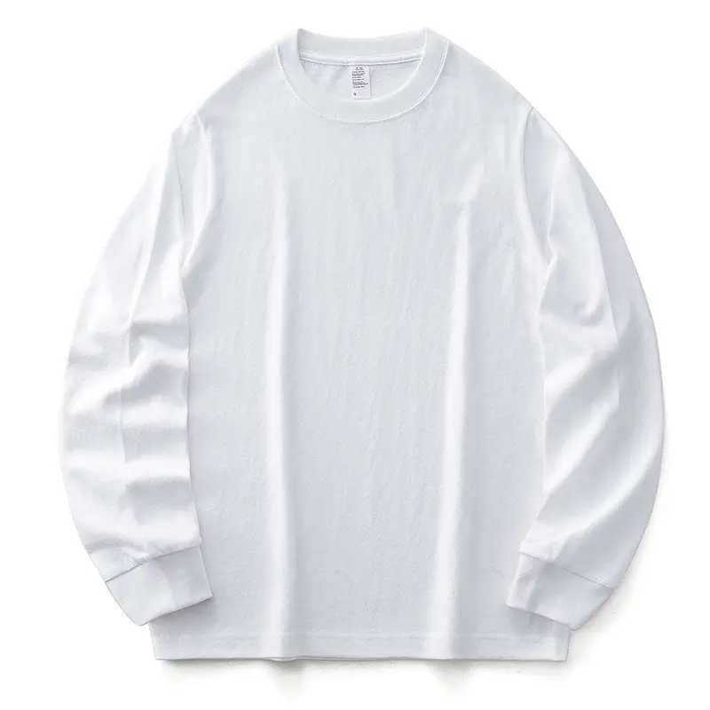 250g Cotton Crew Neck Long Sleeve T-Shirt - Image 10