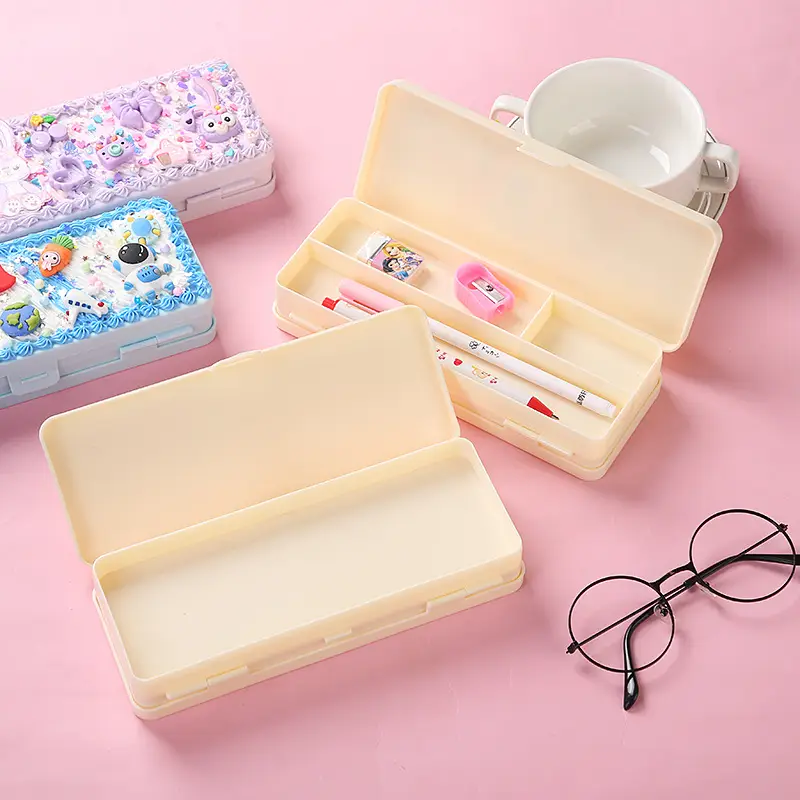 Double Layer Stationery Box for Kids Primary School - Image 18