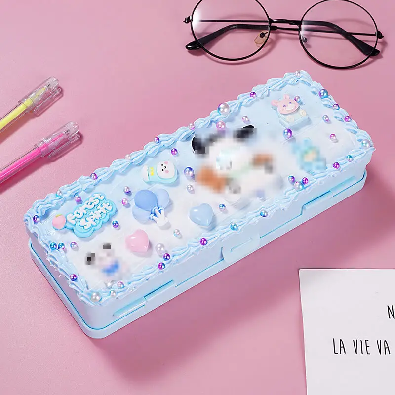 Double Layer Stationery Box for Kids Primary School - Image 14