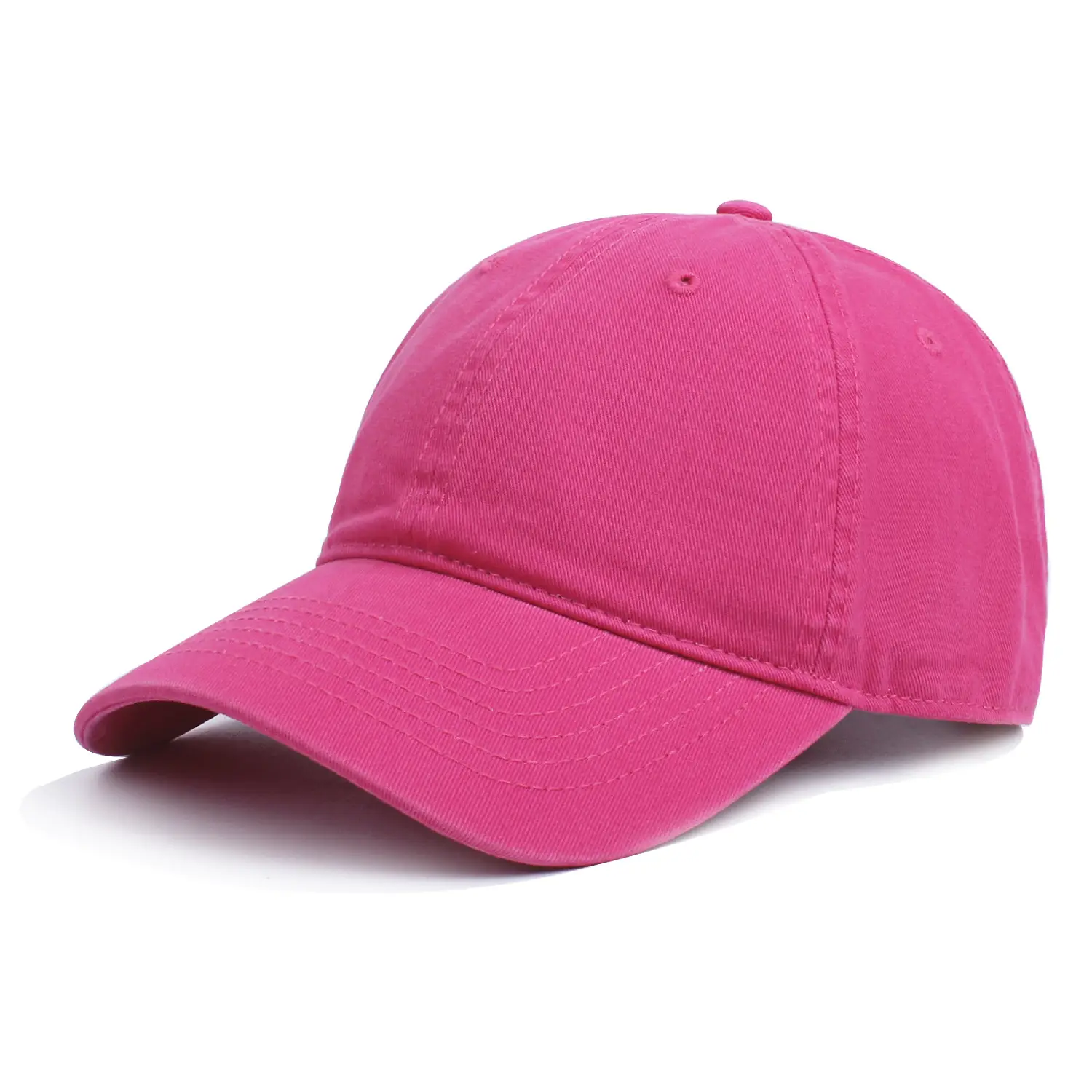 Pink Pure Cotton Baseball Cap for Men Women - Image 15