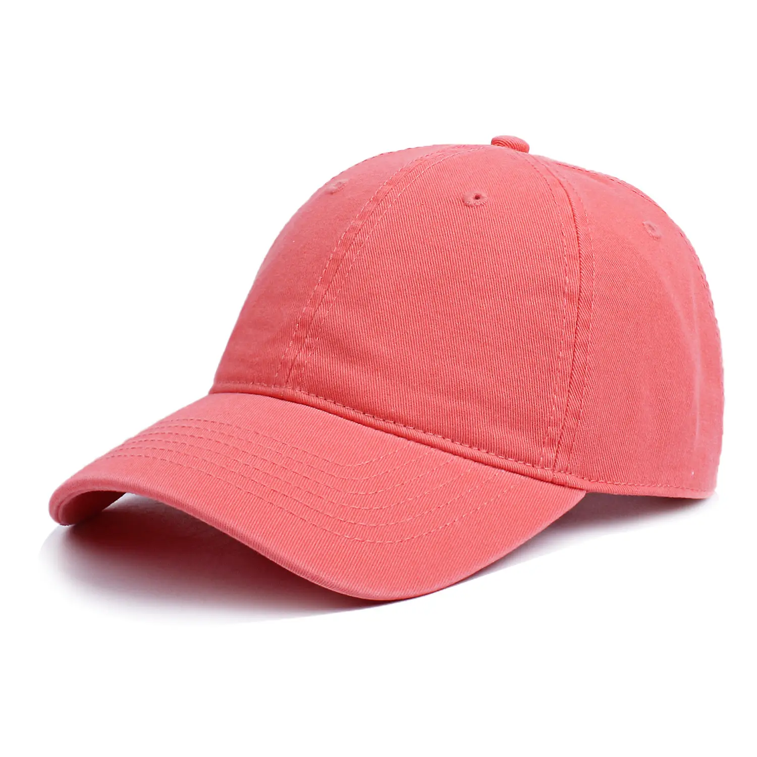 Pink Pure Cotton Baseball Cap for Men Women - Image 6