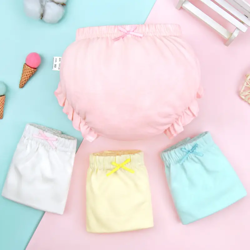Wholesale Baby Girl Underwear Pure Cotton Diaper Pants A-Class - Image 6
