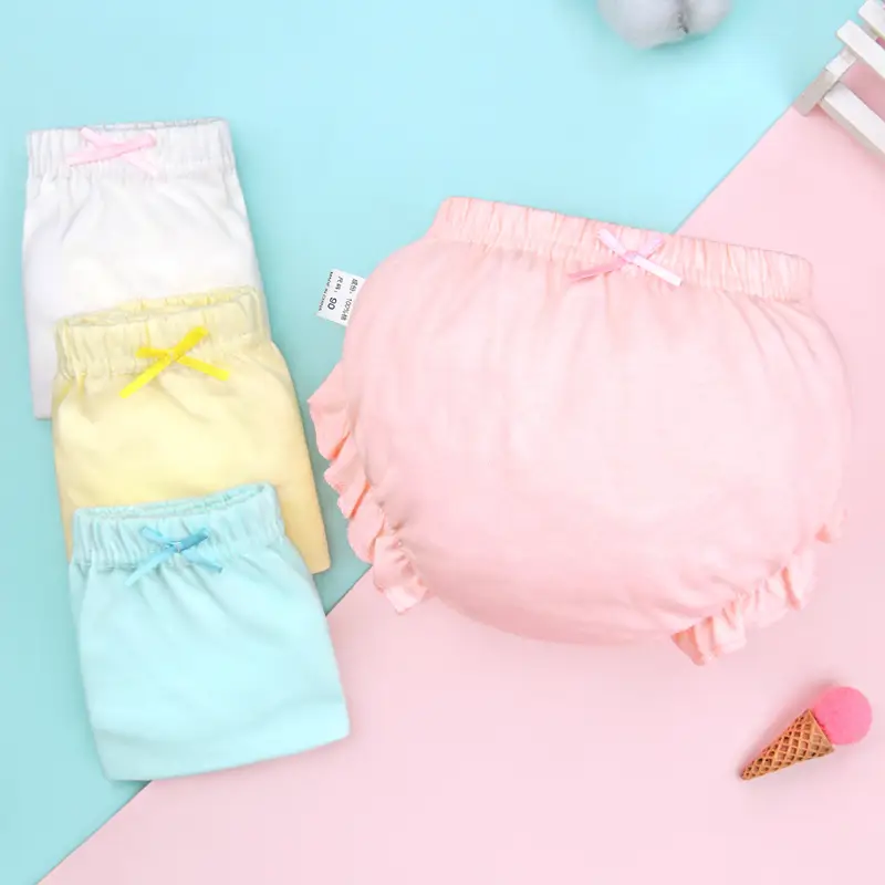 Wholesale Baby Girl Underwear Pure Cotton Diaper Pants A-Class - Image 7
