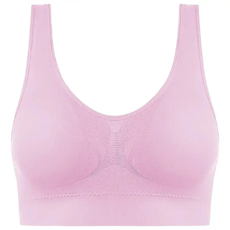 Pink Steel Ring Push Up Bra Large
