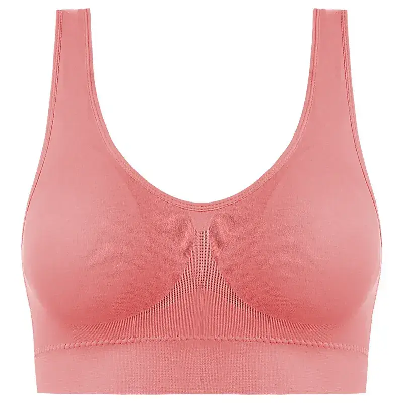 Pink Steel Ring Push Up Bra Large