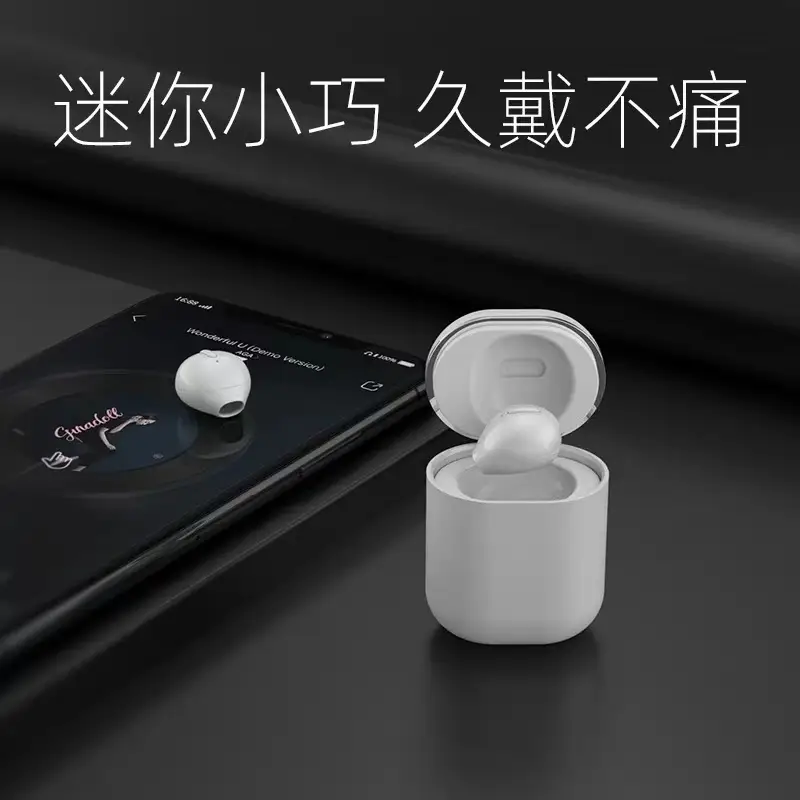 White Bluetooth Headset with Super Long Battery - Image 4