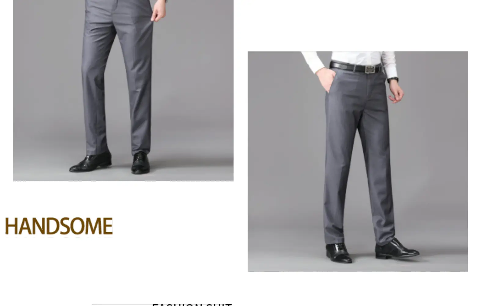 New Men's Black Straight-Leg Dress Pants for College & Work — feature 23