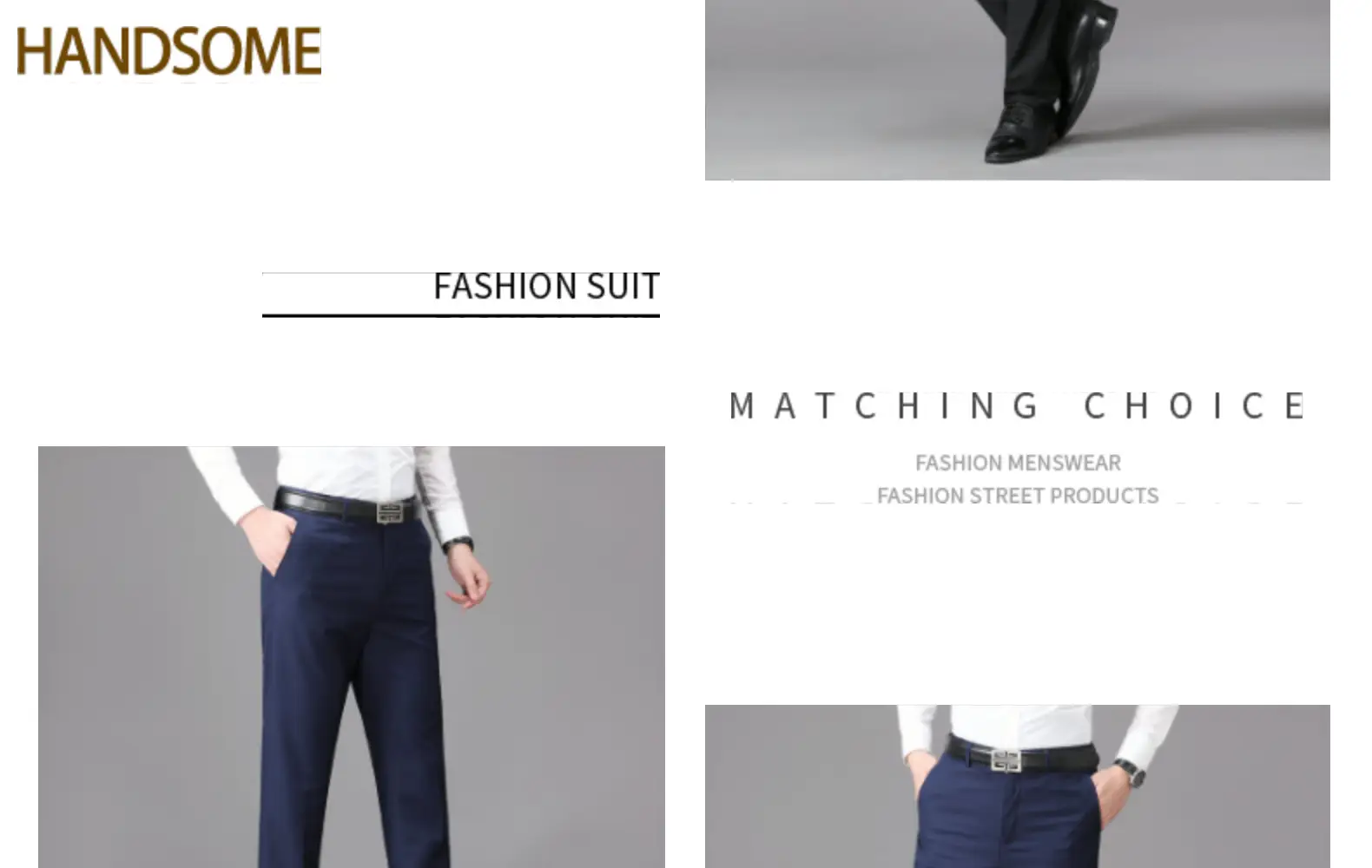 New Men's Black Straight-Leg Dress Pants for College & Work — feature 25