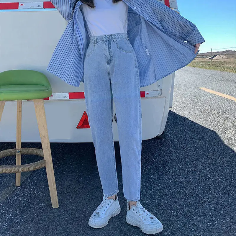 Women Black High Waist Cropped Pants Autumn Winter 2021 - Image 3