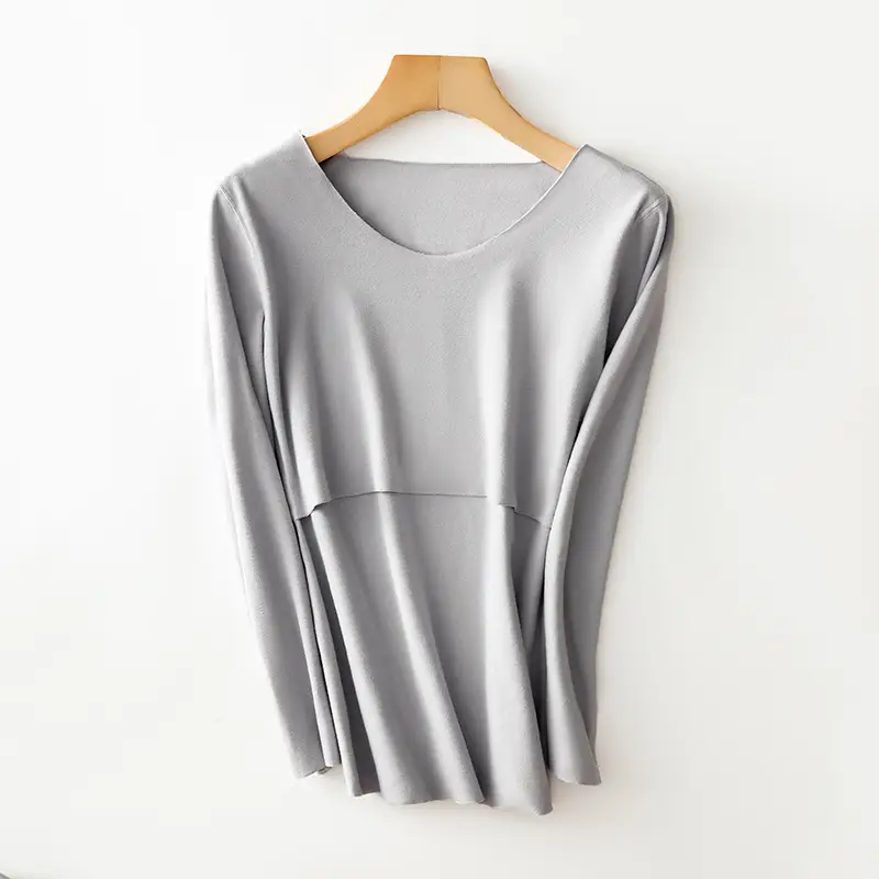 Derong Maternity Thermal Underwear Velvet Top - Image 2