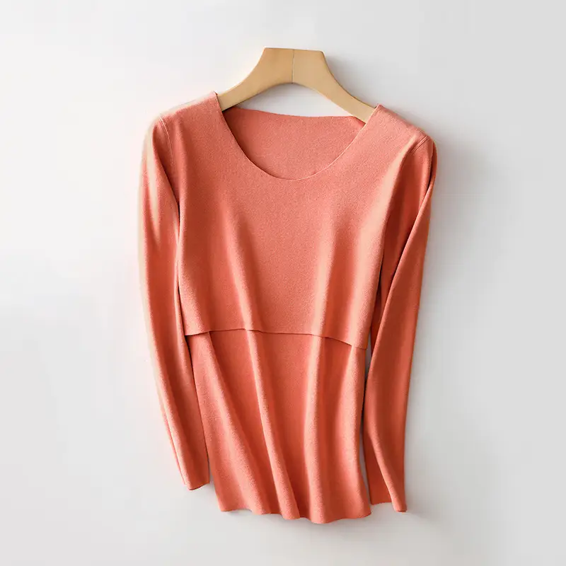 Derong Maternity Thermal Underwear Velvet Top - Image 6