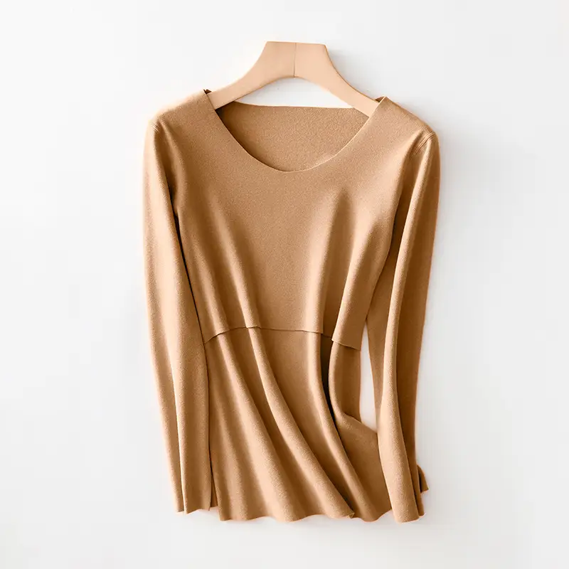 Derong Maternity Thermal Underwear Velvet Top - Image 7