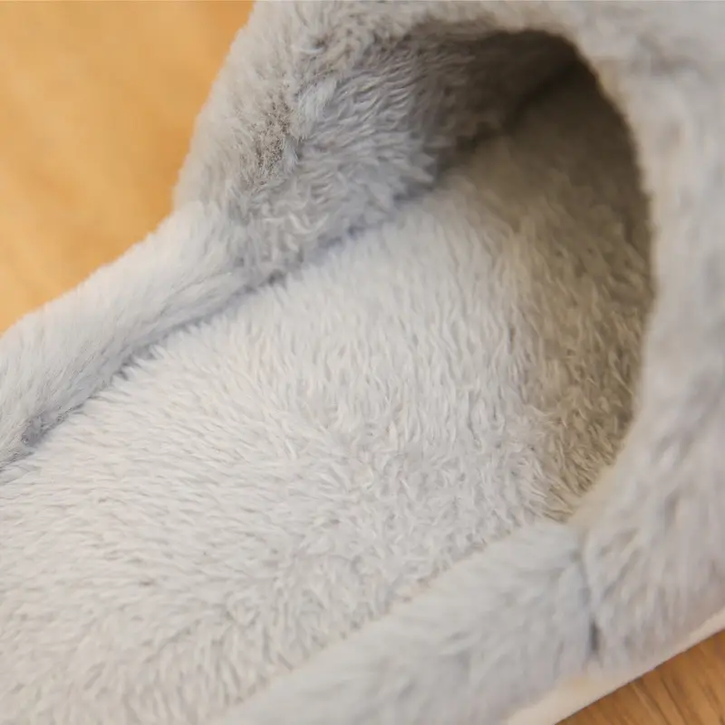 Plush Cotton Slippers for Women, Winter Couple's Non-Slip Home Warm Indoor Maternity Indoor Slippers, Men's Thickened Cotton Shoes, Couple Style