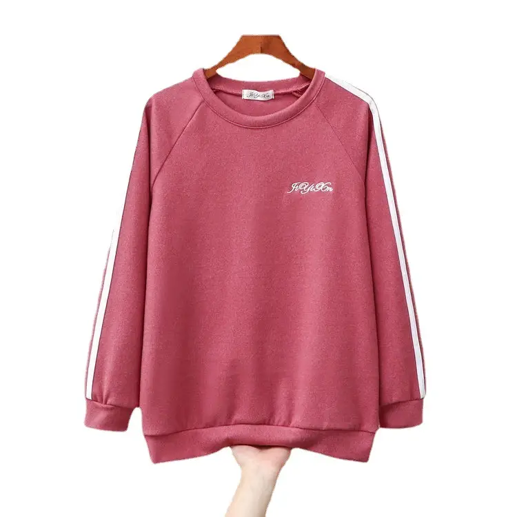 Women Black Velvet Sweatshirt Large Loose Winter Warm - Image 11