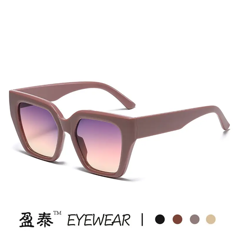 Black Grey Polygon Sunglasses for Men - Image 12