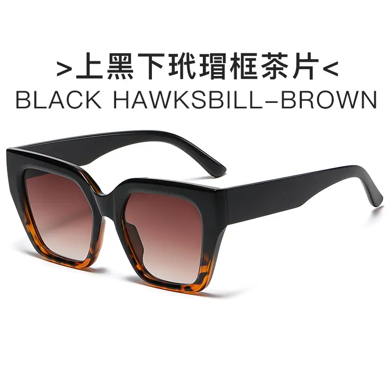 Black Grey Polygon Sunglasses for Men - Image 4