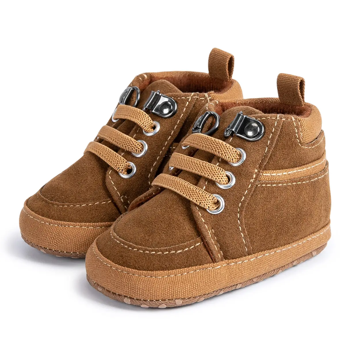 Grey Casual Baby Shoes for Kids Non-Slip Soles