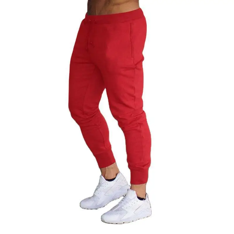Slim Fit Sports Pants Men Black Running Fitness - Image 10