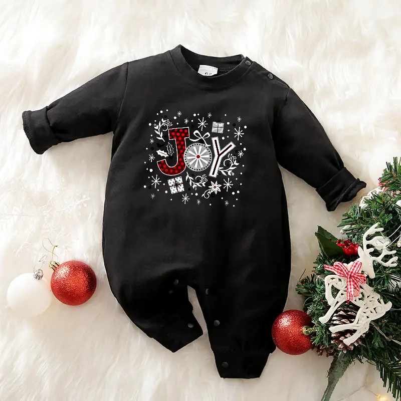 2024 Christmas Baby Long Sleeve Climbing Jumpsuit Red White - Image 20